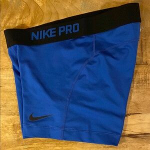 Nike Pro Blue Athletic Shorts